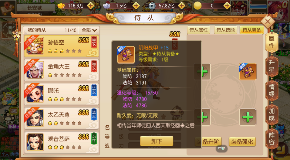侍宠装备功能
